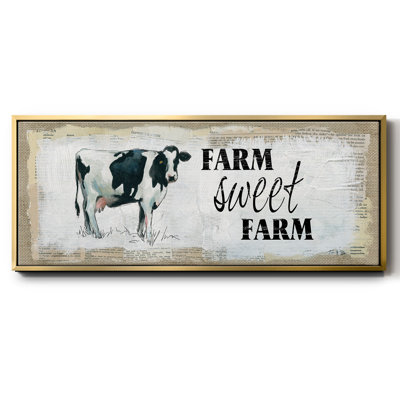 «Farm Sweet Farm», toile encadrée