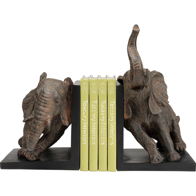 Bookend Elephants (2/Set), 25.3cm H x 31cm W x 20.5cm D