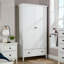 Alexandrina 1 or 2 Door Wardrobe with Hanging Rail White-1990948439