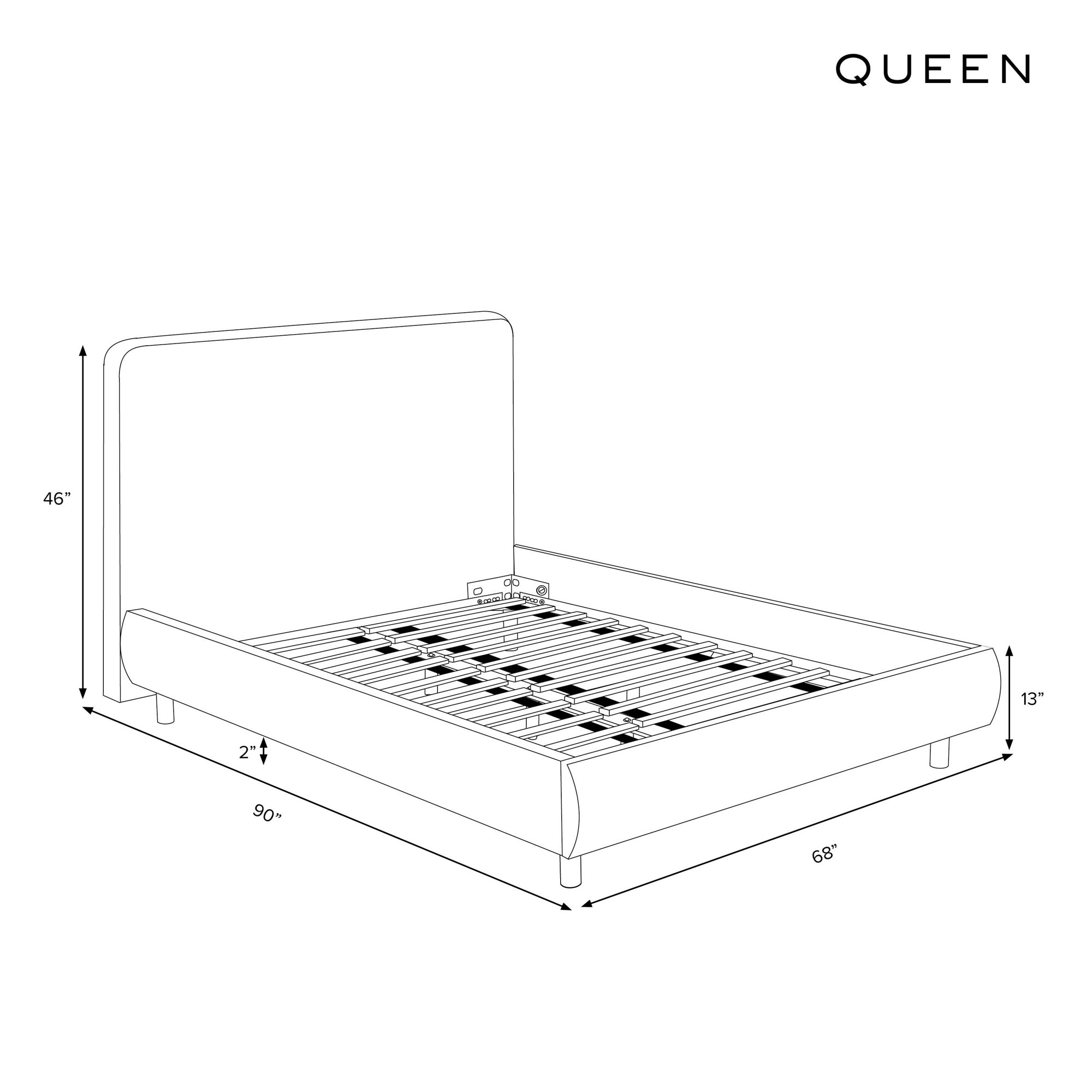 Stoffer Home x Cloth and Co. Marisa Bed, Francie Blue, Queen