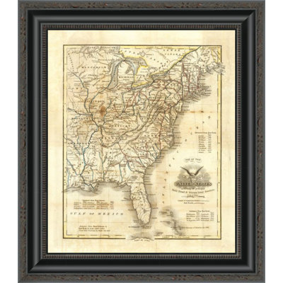 " Map Of The United States; 1845 "
