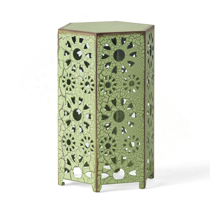 ELIANA 12 "SIDE TABLE, 18.5" H x 12" W x 10.5" D, Green