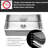 30 Inch Undermount Stainless Steel Kitchen Sink 16 Gauge Single Bowl 9 Deep, Drain Assembly, X - Shaped Water Diverter, Thick Condensation Coating, 3Mm Noise Reducing Gauge, With , Layer, Pad