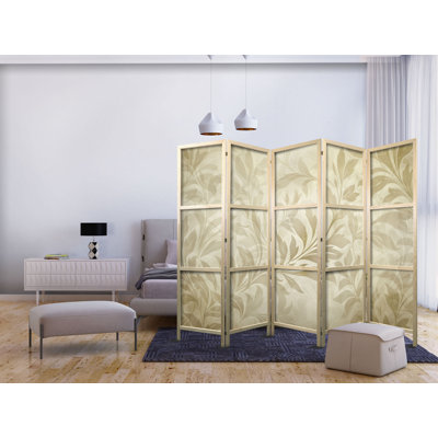 171cm H Solid Wood Folding Room Divider
