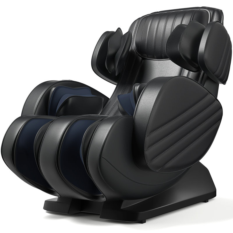 Fauteuil inclinable massant en simili-cuir