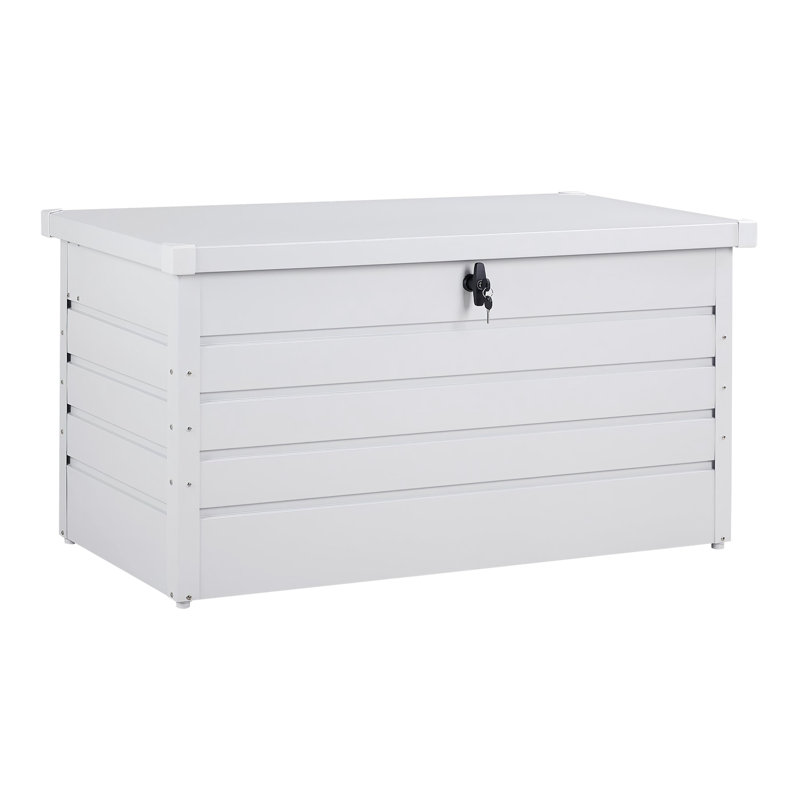 Garden Sanctuary 114cm W 350L Metal Lockable Deck Box, White