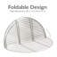 Grille de camping pliante ronde en acier inoxydable - 30 po-131528664