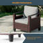 Ensemble de canapé de patio en rotin 6 pièces PE, ensemble de conversation de mobilier d'extérieur toutes saisons avec table basse, canapé modulaire robuste pour terrasse avec jardin et terrasse-113266567