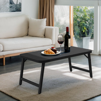 Table d'appoint d'extérieur pliable et rectangulaire
