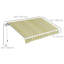Auvent de terrasse rétractable en polyester Outsunny-98552290-98552289