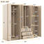 Rangement pour garde-robe en bois à 6 portes avec 6 grands tiroirs-1734235956