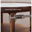 Table basse en noyer noir et pierre-106686478