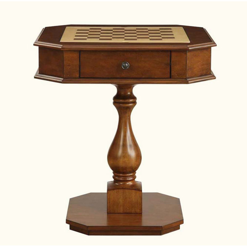 Bishop 28'' L 1 Game Multi Game Table, Brown