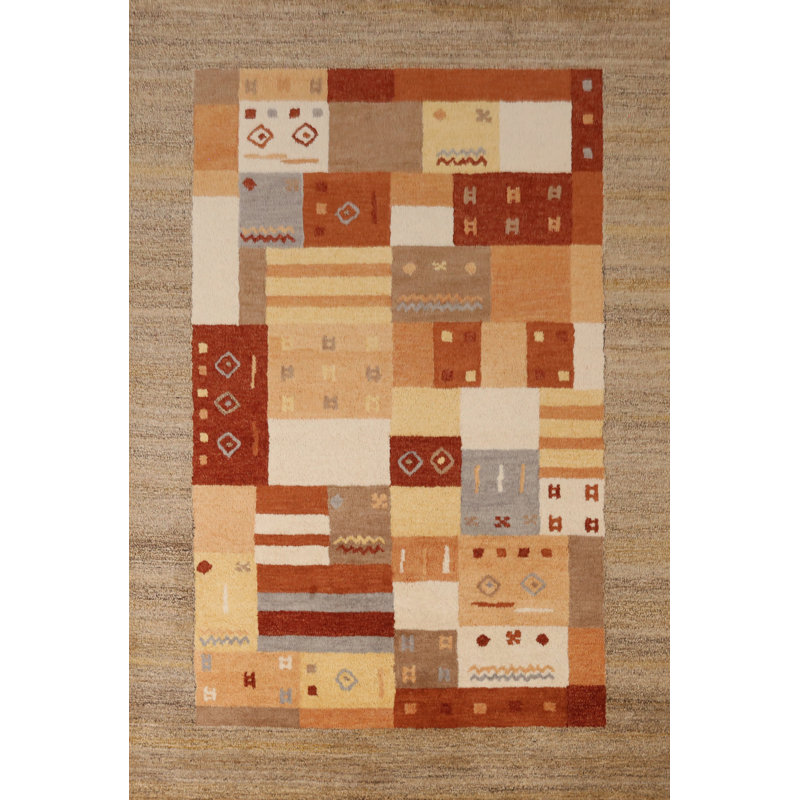 Tapis à motif géométrique Gabbeh