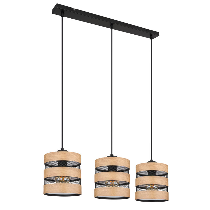 Adirah 3 - Light Matte Black Pendant