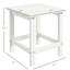 Table météo - Extrémité latérale de patio carrée de 15 po pour balcon, porche, piscine. Stable et durable, capacité de 110 lb, piscine blanche, balcon. Étanche, robuste, supporte