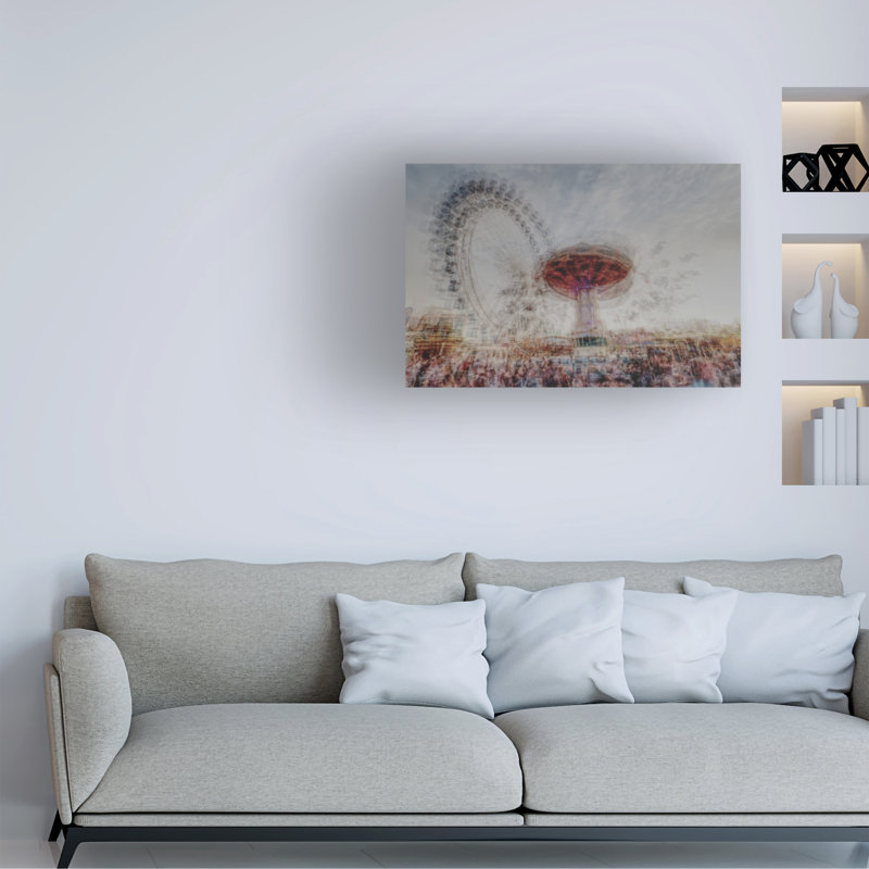 Art sur toile «Bachelor carrousel» par Bachelor, H 12 po x l 19 po
