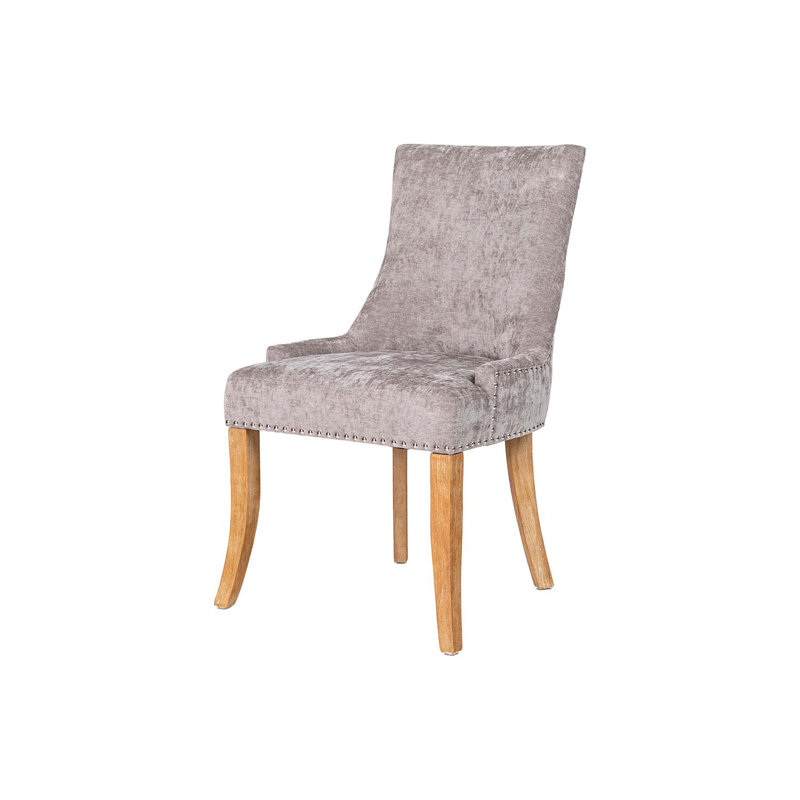Carla 50cm H Upholstered Side Chair, Grey