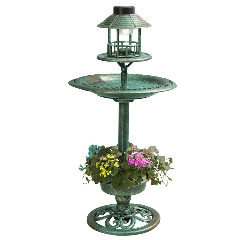 Prawdzik Metal Freestanding Decorative Bird Feeder