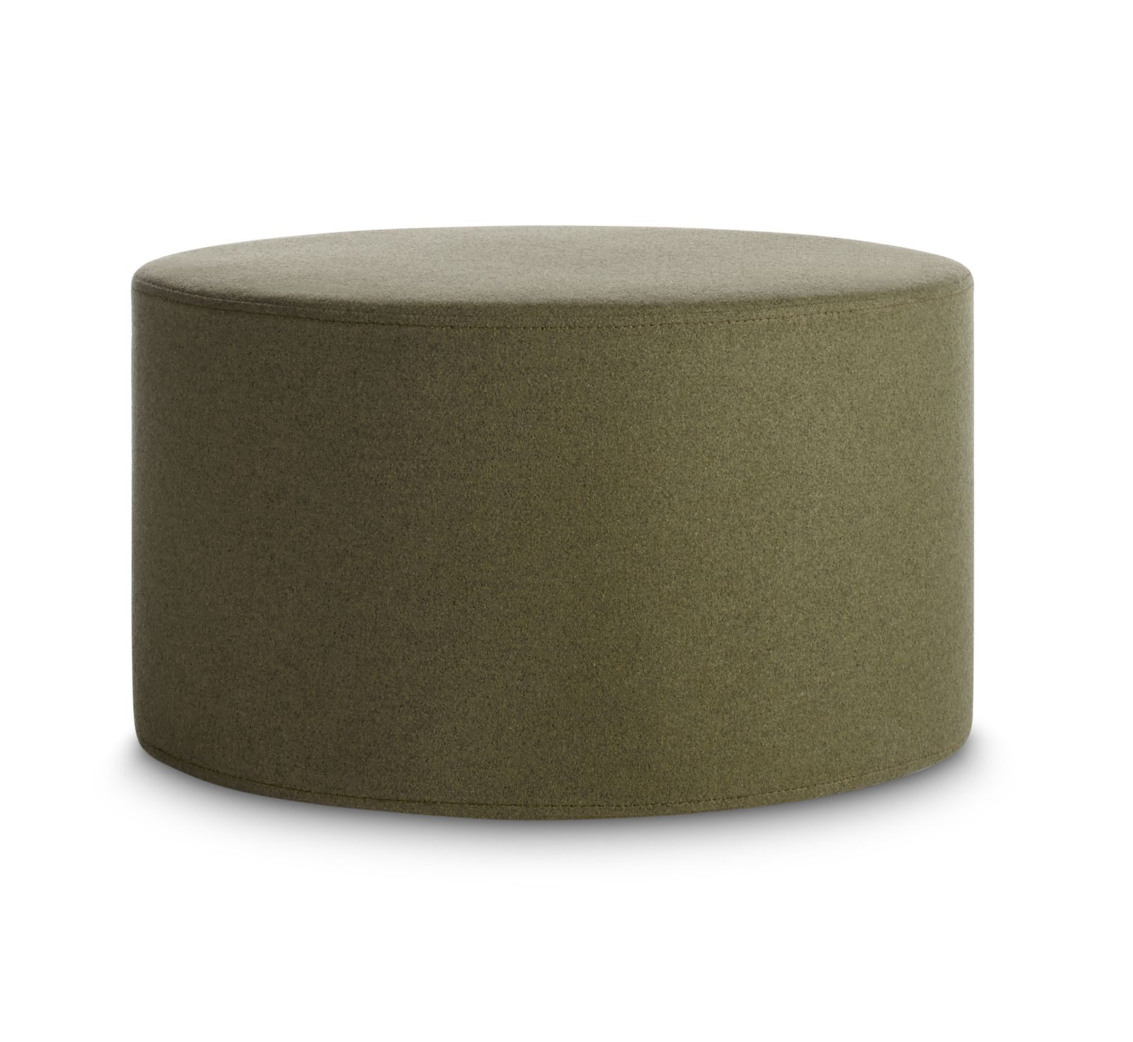 Bumper Upholstered Ottoman, Vesper Olive
