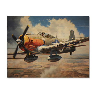 " P51B Plane Skyline II "
