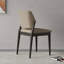 Chaise d'appoint moderne à dossier solide noir (ensemble de 2)