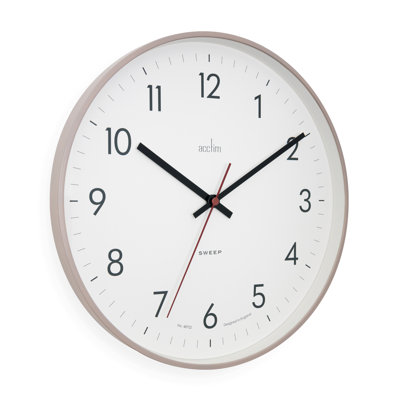 Acctim Non-Ticking Sweep Sleek Wall Clock