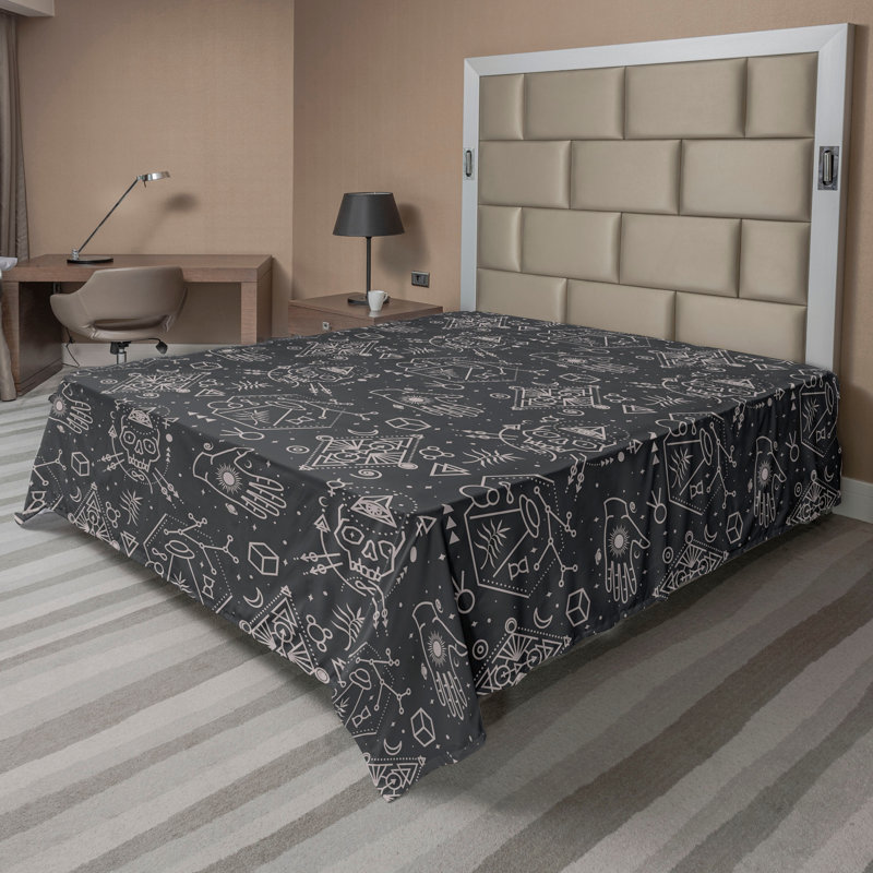 Drap plat Ambesonne, Drap plat pour très grand lit californien