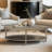 Ayanna Oval Coffee Table With Shelf