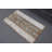 Vintage Turkish Patchwork Oushak Rug in Small Size Perfect for Gift with Cool Beige Tones