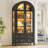 Freestanding Arch Display Cabinet with 3-Colour Light Modes and Motion Sensor-383128103