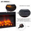 FLAMME Beadell Electric Fireplace with surround with 2kW Fireplace Heater Multiple Colours Available-185138170-185138167