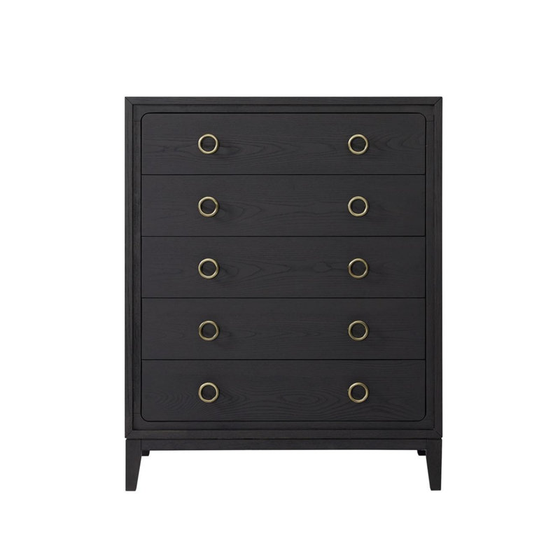 Commode 5 tiroirs, Poivre