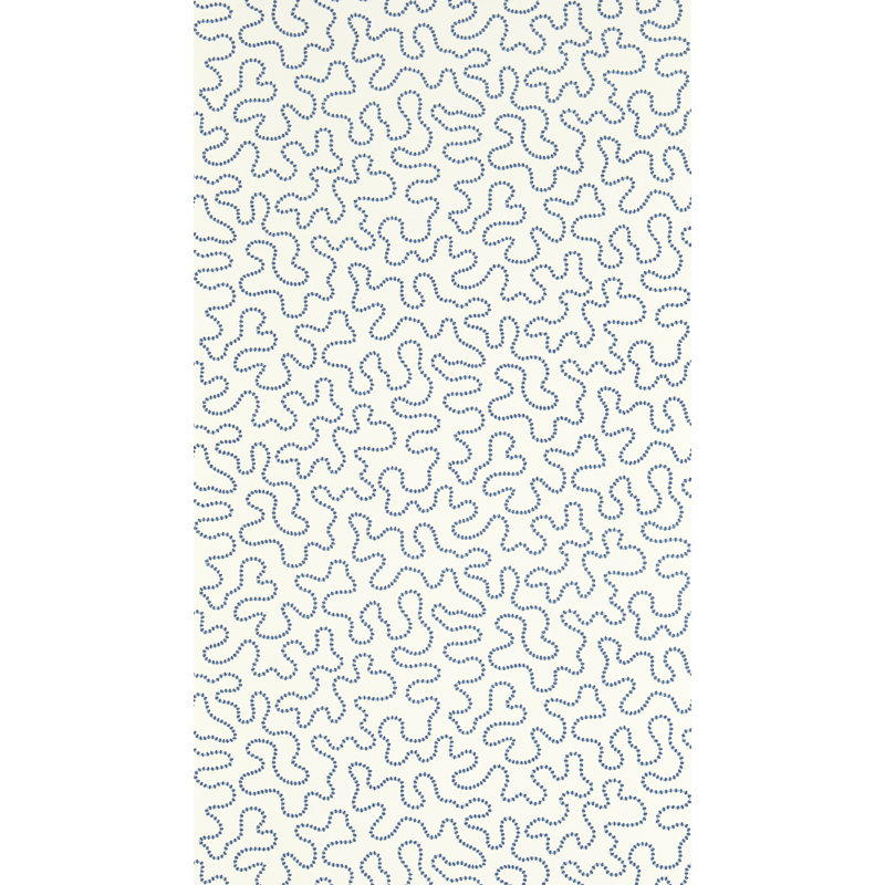 Wiggle 10.05m x 52cm Matte Wallpaper Roll, Blue