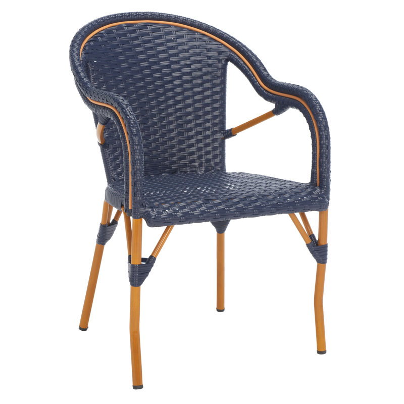 Fauteuil Pawel, Bleu marine, Doré