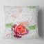Magnifique rose avec croquis de roses - coussin à imprimé floral-30744576-30744572