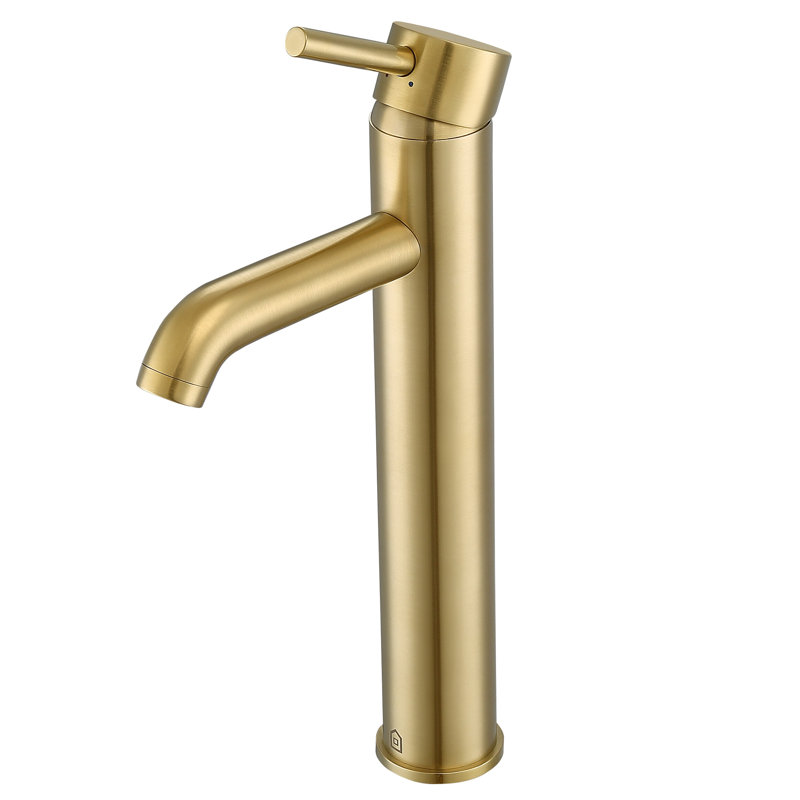 Robinet de salle de bain à un trou Argenta, Or brossé champagne