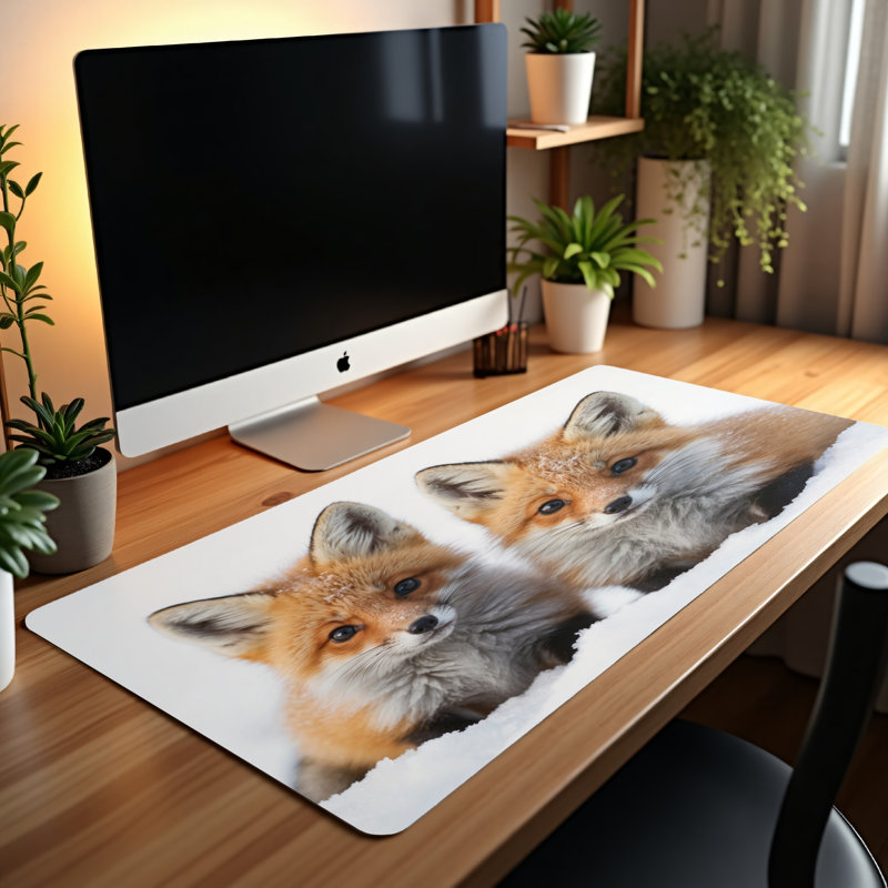 Polyester Desk Pad, 14.4x12.1