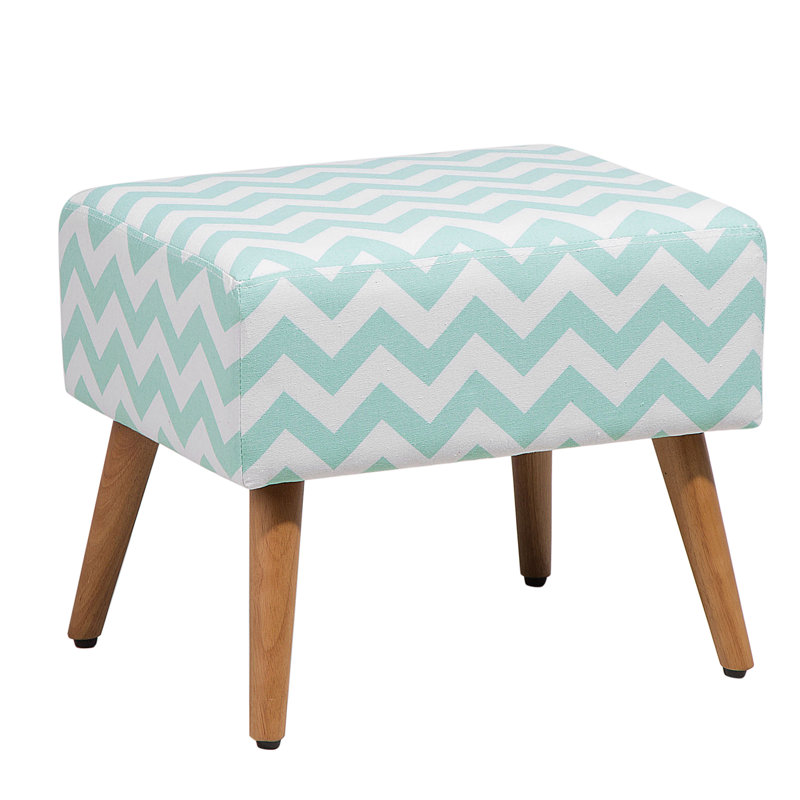50cm Wide Rectangle Chevron Standard Ottoman