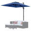 Parasol de patio décalé 10 pi x 10 pi avec rotation à 360 ° pour le jardin, la terrasse, le bord de la piscine et la pelouse-915878949