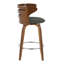 Tabouret de bar Mid-Century moderne à hauteur fixe avec pivot-1577784978