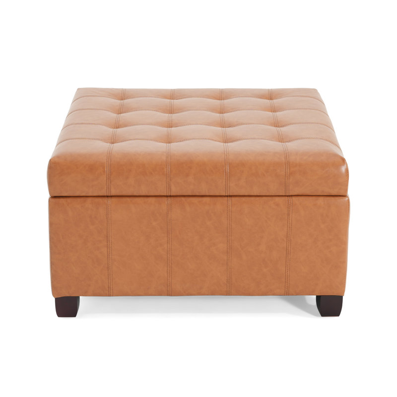 Rangement brun avec capitonnage moderne et couvercle confortable