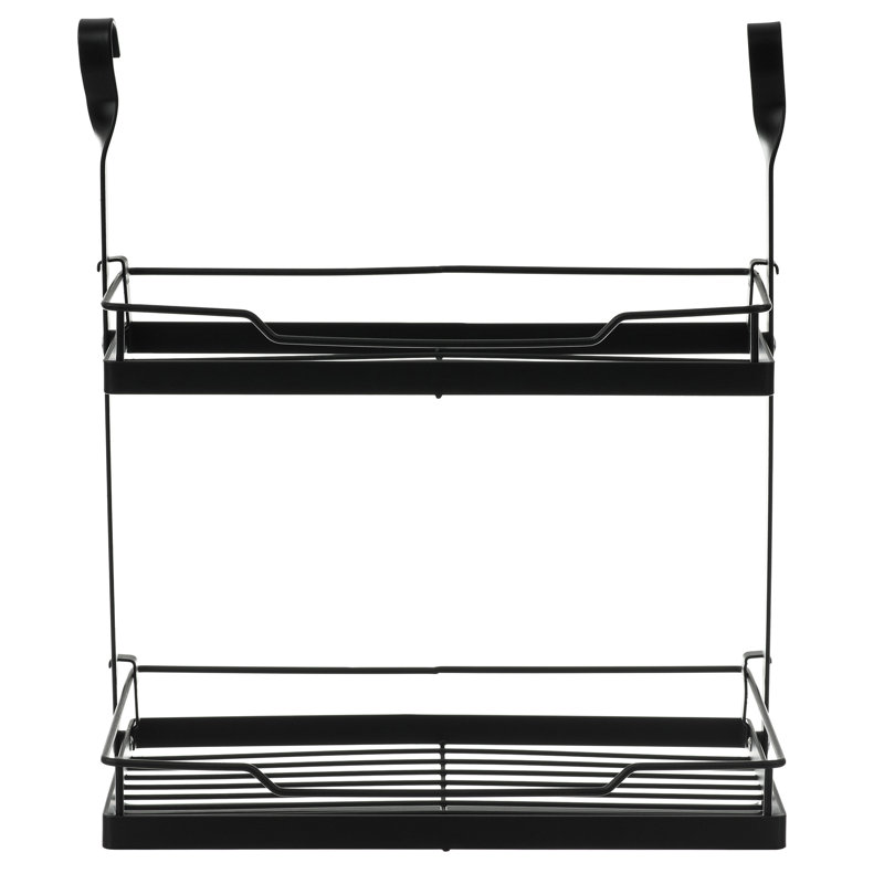 Woodside Plastic Cabinet Shelving Rack, Black