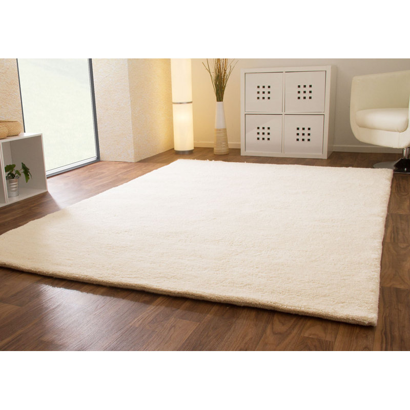 Tofino Solid Colour Wool Hand Woven Area Rug, Rectangle 200 x 300cm