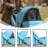 Foldable Pet Stroller, 3 Wheels Folding Carrier Jogger Stroller for Dogs Cats with Canopy and Basket-111302525