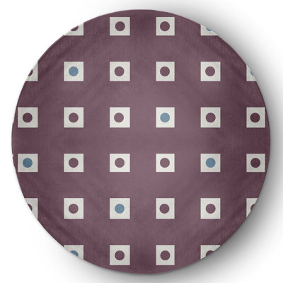 Chenille Geometric Indoor / Outdoor Rug
