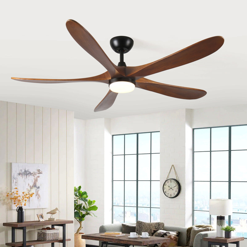 Ventilateur de plafond 62 po avec lumières DEL, 62 po de largeur