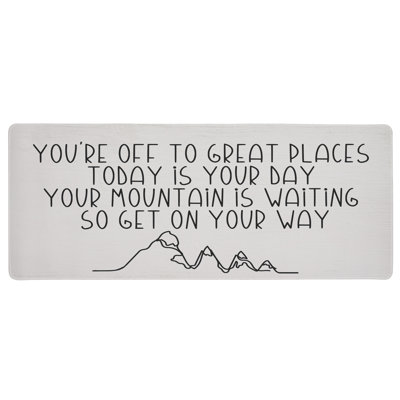 So Get On Your Way Motivational Printed Desk Mat, design by Lil' Rue