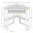 Lambrecht Corner Desk With Outlets & USB Ports, Triangle Computer Desk With Charging Station, Storage Shelf, Space Saving Writing Desk For Small Space-921511288