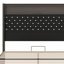 Lit plateforme avec tête de lit haute capitonnée, décoration de rivet, veilleuse, charge USB et tablette de tête de lit-1260504325-1260504323